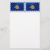 Stationery with Flag of Quebec City, Canada 便箋 (正面)