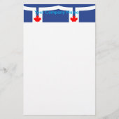 Stationery with Flag of Toronto, Canada 便箋 (正面)