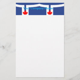 Stationery with Flag of Toronto, Canada 便箋