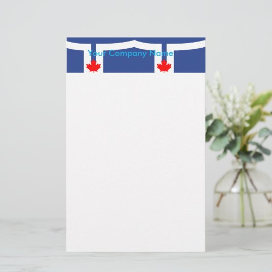 Stationery with Flag of Toronto, Canada 便箋 (スタンド正面)