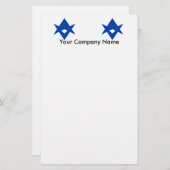 Stationery with Flag of Toyota City, Japan 便箋 (正面/裏面)