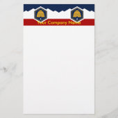 Stationery with Flag of Utah, USA 便箋 (正面)