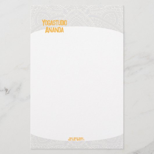 Stationery Yogastudio Briefpapier 便箋 (正面)