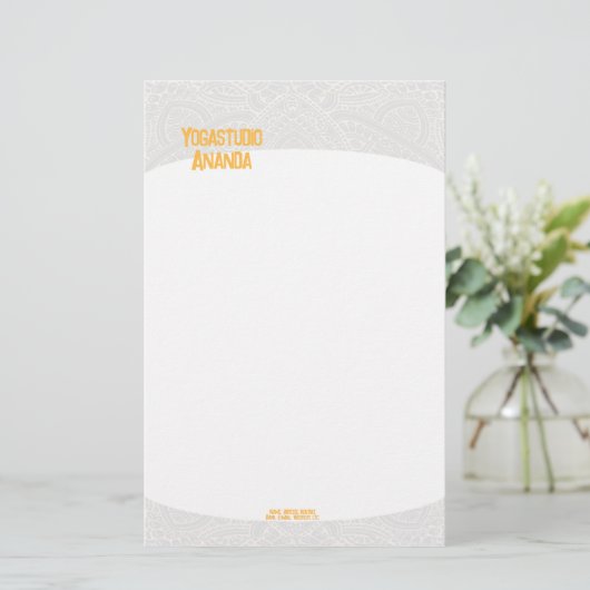 Stationery Yogastudio Briefpapier 便箋 (スタンド正面)