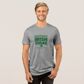 Statistically Irish - St Patrick's Day トライブレンドＴシャツ (正面全面)