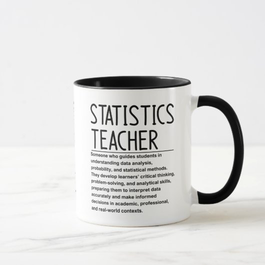 Statistics teacher マグカップ (右)