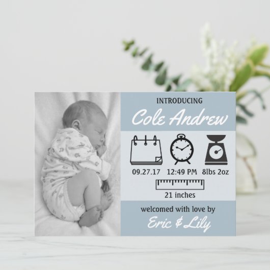 Statsのベビーの発表 案内状 (スタンド正面)