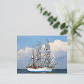 Statsraad Lemkuhl、ノルウェーの背の高い船 ポストカード (スタンド正面)