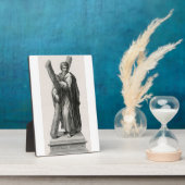 Statue de Saint André l'Apôtre avec croix フォトプラーク (側面)