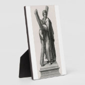 Statue de Saint André l'Apôtre avec croix フォトプラーク (側面)