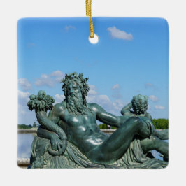 Statue La Loire in the garden of Versailles castle セラミックオーナメント