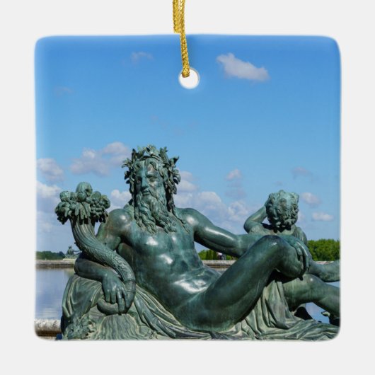 Statue La Loire in the garden of Versailles castle セラミックオーナメント (正面)