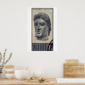 Statue of Apollo - Cyprus - Postage Stamp Print ポスター (キッチン)