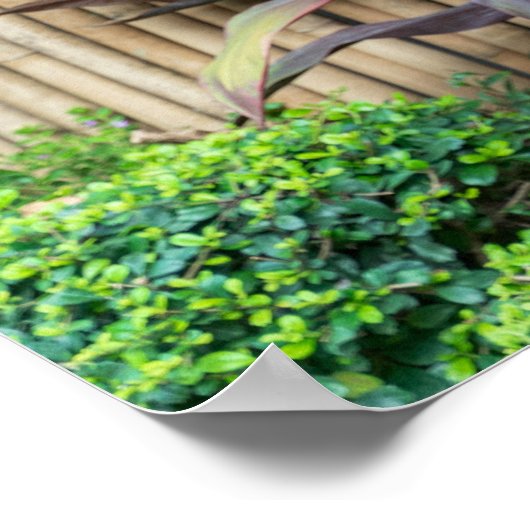 Statue of Buddha Garden Wall Art ポスター (角)