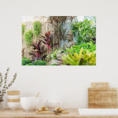 Statue of Buddha Garden Wall Art ポスター (キッチン)