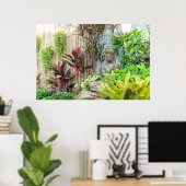 Statue of Buddha Garden Wall Art ポスター (ホームオフィス)