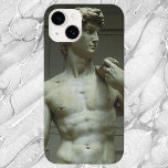 Statue of David by Michelangelo iPhone 15ケース<br><div class="desc">Statue of David (1501 to 1504) by Michelangelo is a vintage Renaissance Era fine art 17 ft. marble stone sculpture portrait of a man, the Biblical King David. Unlike previous depictions of David which portray the hero after his victory over Goliath, Michelangelo chose to represent David before the fight contemplating...</div>