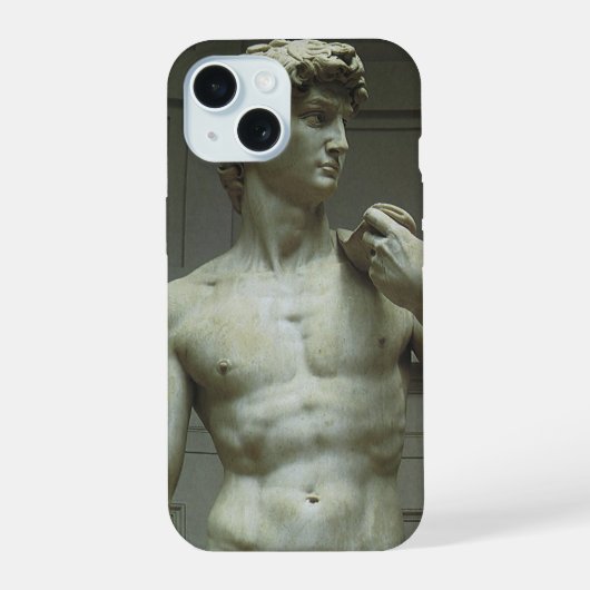 Statue of David by Michelangelo iPhone 15ケース (裏面)