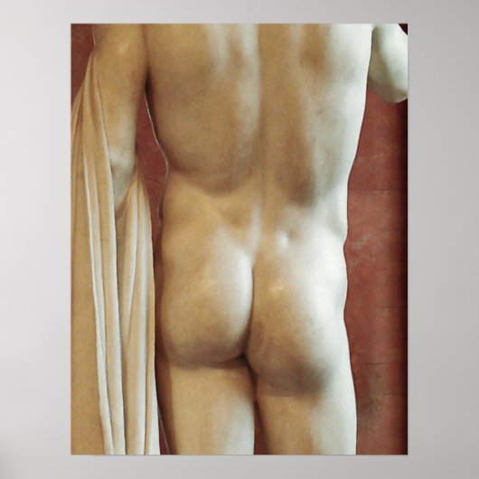 Statue of David's Rear Print ポスター (正面)