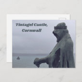 Statue of King Arthur at Tintagel Castle ポストカード (正面/裏面)