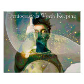 Statue of Lady Liberty Democracy Is Worth Keeping ポスター (正面)