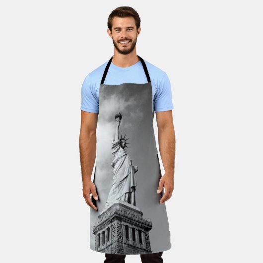 STATUE OF LIBERTY エプロン (着用した状態)