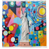 Statue of Liberty シャワーカーテン (正面)