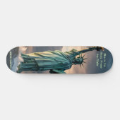 Statue of Liberty 1776–2026 Freedom Skate Art スケートボード (横)