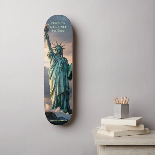 Statue of Liberty 1776–2026 Freedom Skate Art スケートボード (ウォールアート)