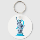 Statue of Liberty Artistic Design Phone Case” キーホルダー (正面)