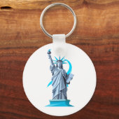 Statue of Liberty Artistic Design Phone Case” キーホルダー (裏面)