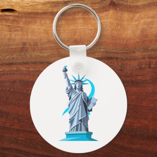 Statue of Liberty Artistic Design Phone Case” キーホルダー (正面)