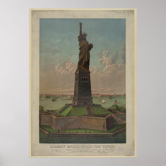 Statue of Liberty Artwork ポスター (正面)
