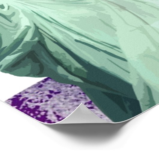 Statue of Liberty-bald eagle ポスター (角)