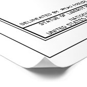 Statue of Liberty Blueprint ポスター (角)