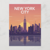 Statue of Liberty Bold Graphic Est 1886 ポストカード (正面)