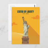 Statue of Liberty Est. 1886 ポストカード (正面/裏面)