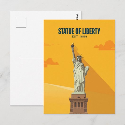 Statue of Liberty Est. 1886 ポストカード (正面/裏面)
