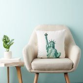 Statue of Liberty Minimalist Throw Pillow クッション (椅子)