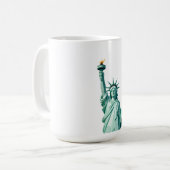Statue of Liberty Mug – Modern Minimalist Design コーヒーマグカップ (正面左)