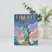 Statue of Liberty New York State ポストカード (スタンド正面)