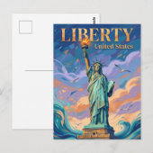 Statue of Liberty New York State ポストカード (正面/裏面)