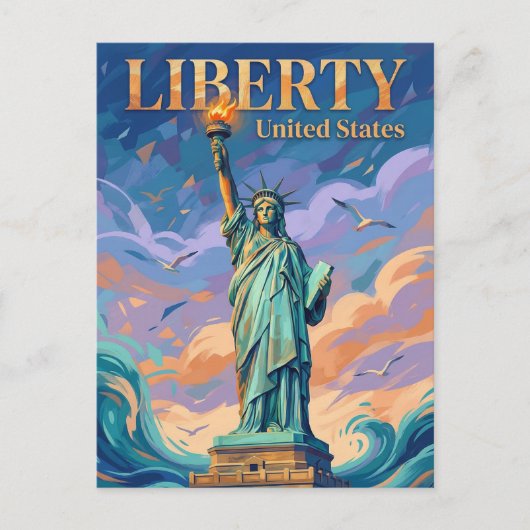 Statue of Liberty New York State ポストカード (正面)