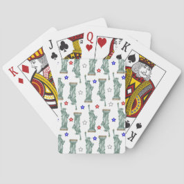 Statue of Liberty - Patriotic Stars Playing Cards トランプ