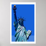 Statue of Liberty Pop Art Poster ポスター<br><div class="desc">New York City - United States of America National and City Symbol Statues,  Monuments and Buildings - Statue of Liberty Photo Artwork</div>