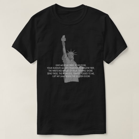 Statue of Liberty quote tshirt Classic T-Shirt Tシャツ (デザイン正面)