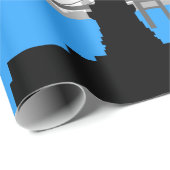 Statue of Liberty Silhouette New York Skyline ラッピングペーパー (ロールコーナー)