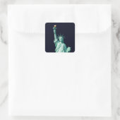 Statue of Liberty Sticker – Modern Iconic Design スクエアシール (バッグ)
