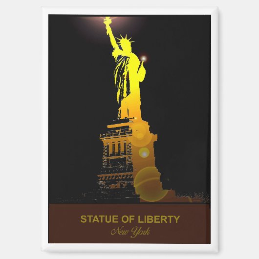Statue of Liberty Travel Magnet マグネット (正面)