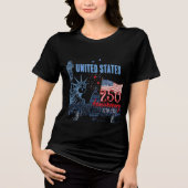 Statue of Liberty US 250 Years Anniversary  トライブレンドＴシャツ (正面)